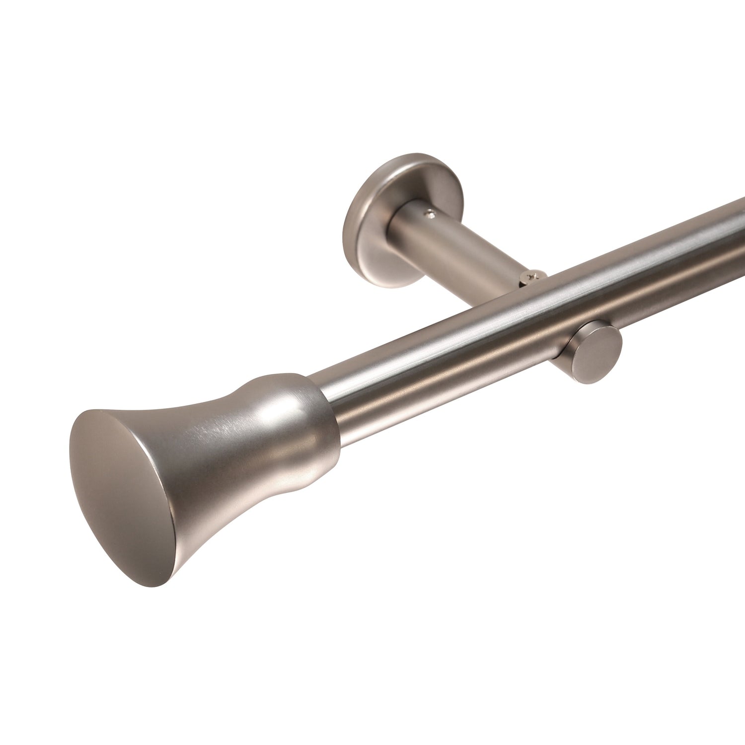 Gardinenstange Style 25mm Edelstahl-optik mit Kegel