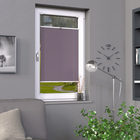 Plissee Basic Blickdicht nach Maß Flieder