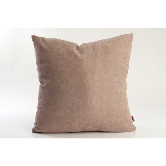 Dekokissen Uni Cappuccino mit Füllung 45x45cm