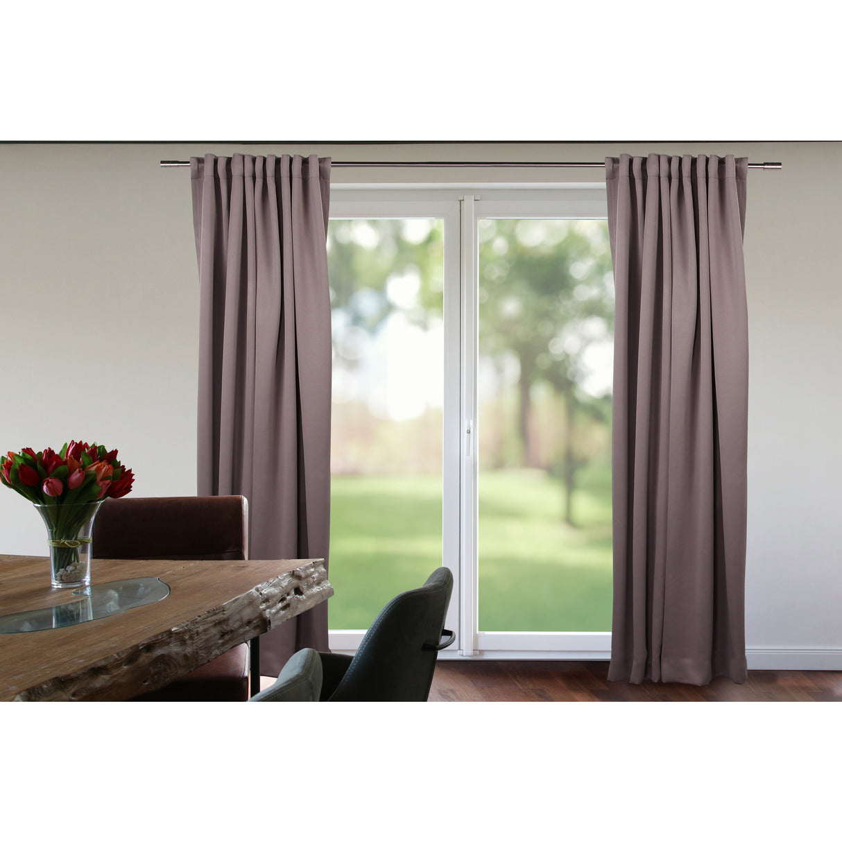 Vorhang Taupe Verdunklung