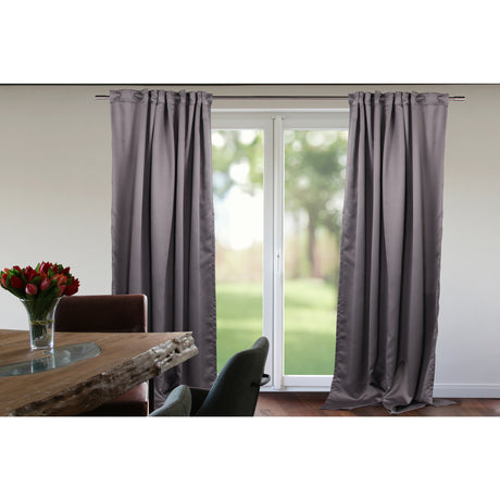 Vorhang Steingrau Verdunkelung