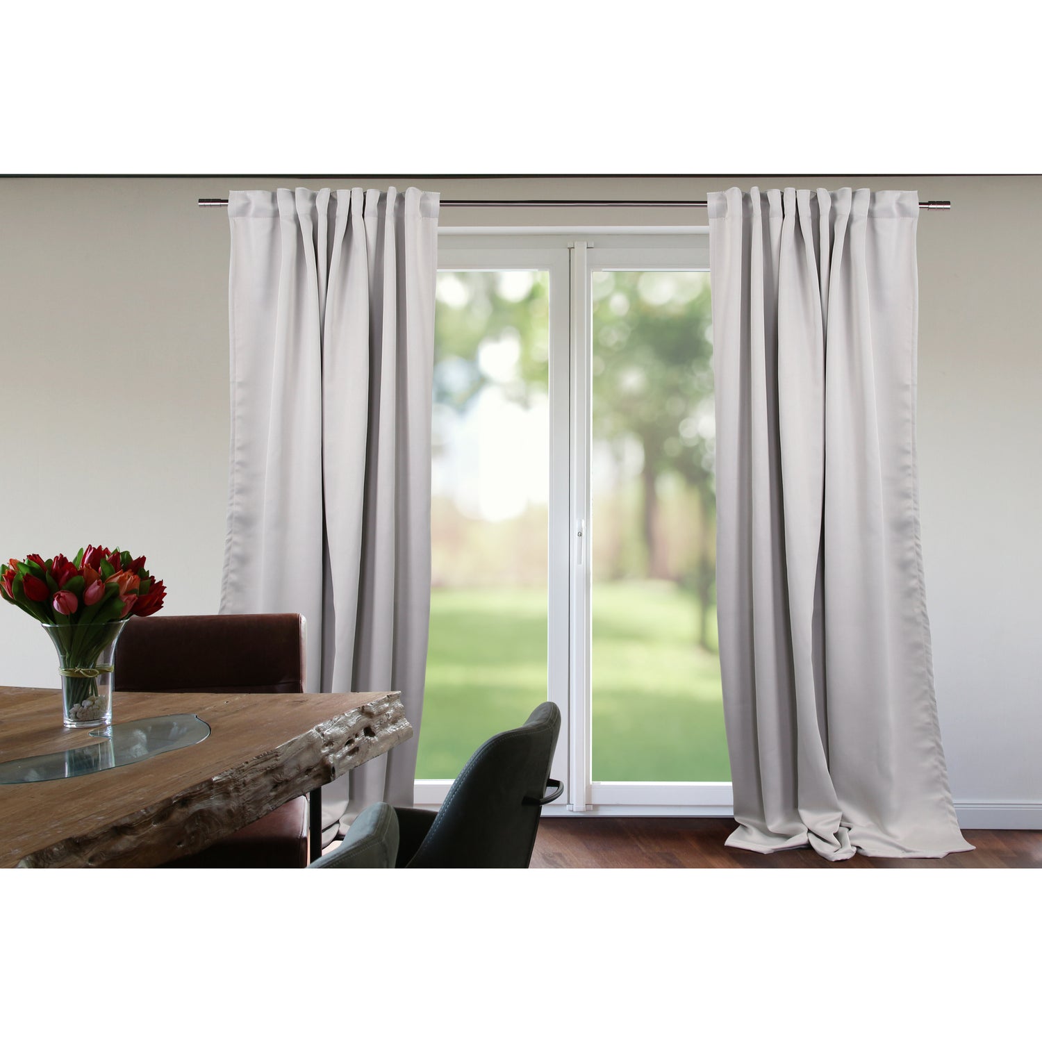 Vorhang Hellgrau Verdunklung
