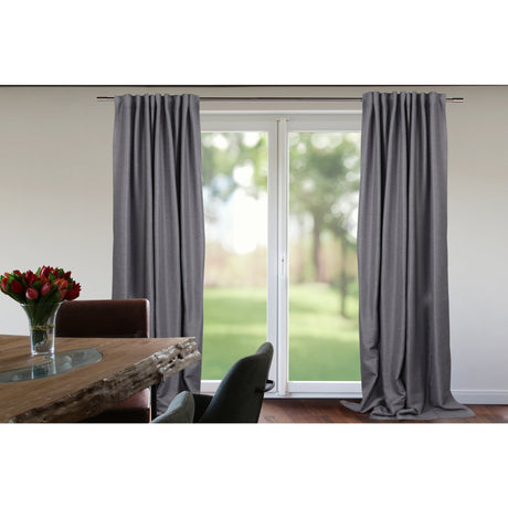 Vorhang Dunkelgrau mit Struktur