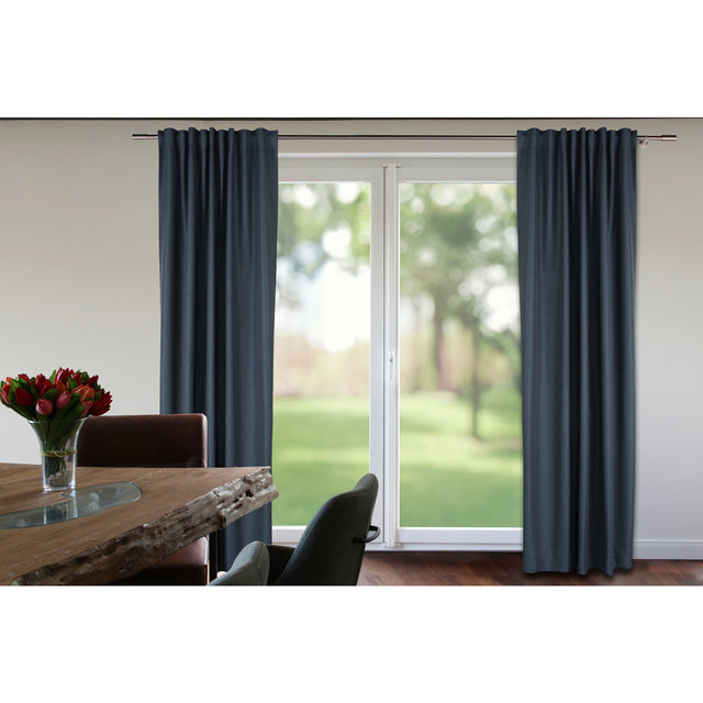 Vorhang Petrol mit Struktur