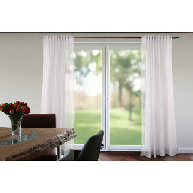 Vorhang Hellgrau Transparent