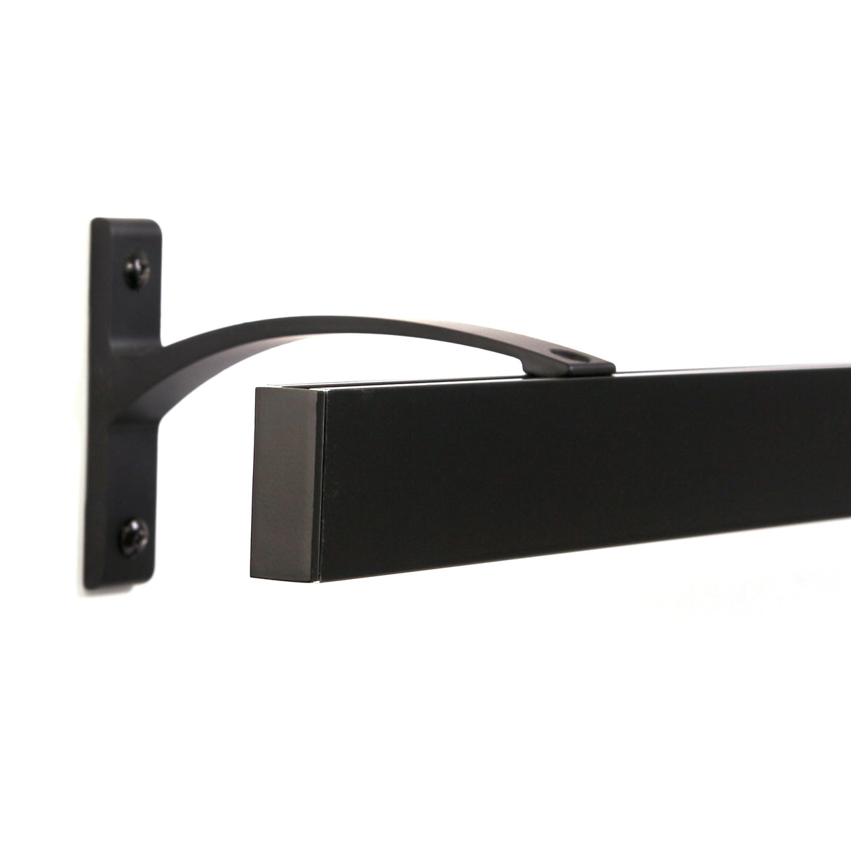 Gardinenschiene Innenlauf Schwarz Curve