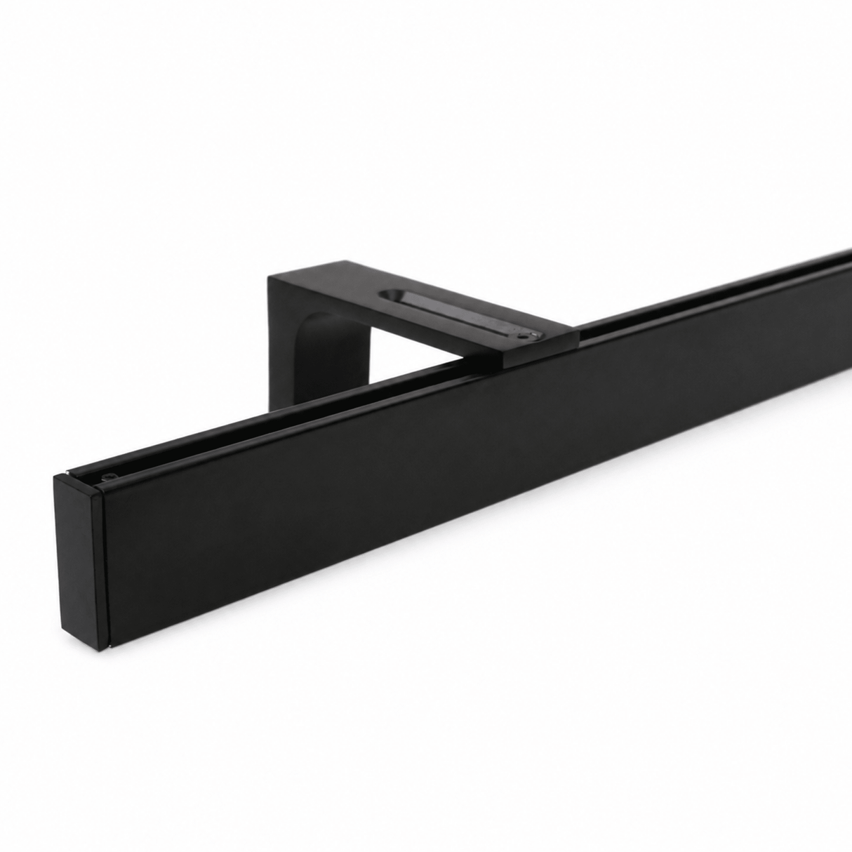 Curtain rail inner track made to measure 1-track black - Loft series