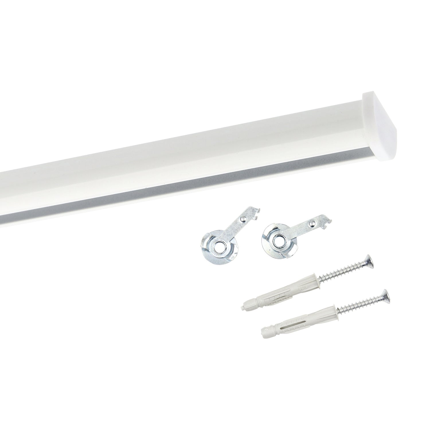 Gardinenschiene Innenlauf Round Weiß 600cm