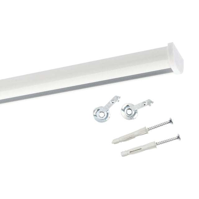 Gardinenschiene Innenlauf Round Weiß 600cm