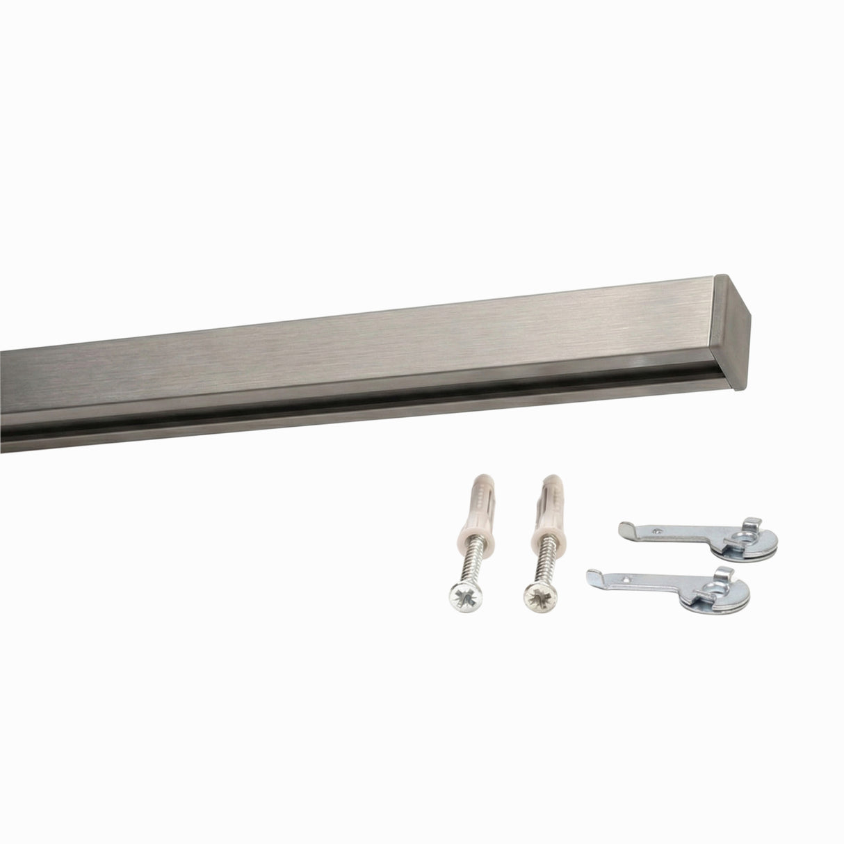Tringle à rideaux Carrée aspect inox
