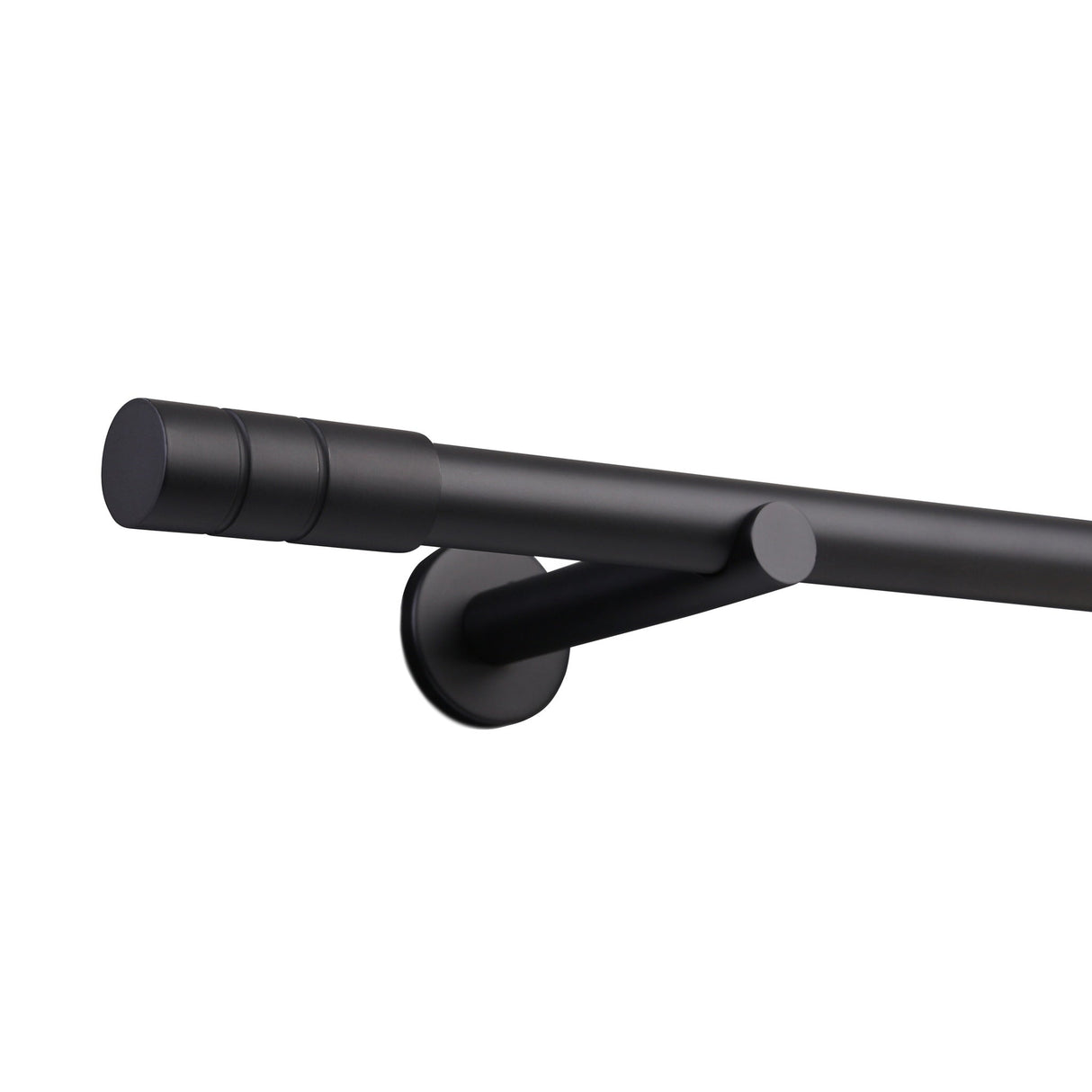 Gardinenstange Style 25mm Schwarz-matt mit Zylinder