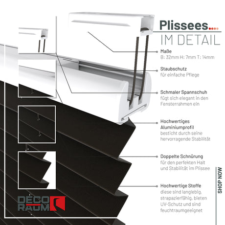 Plissee Basic Thermo nach Maß