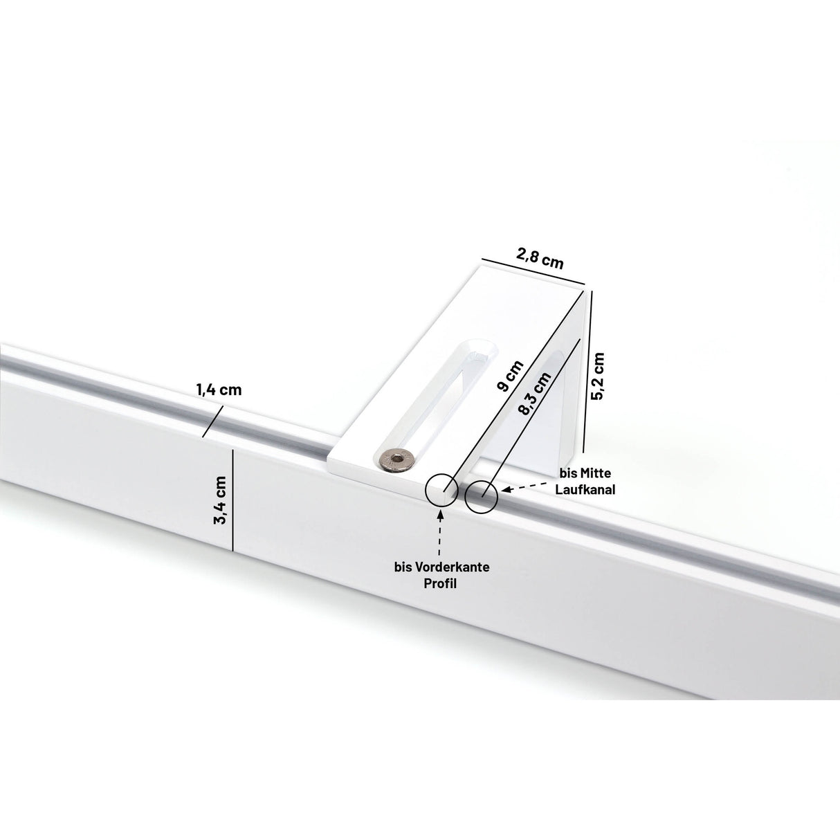 Gardinenschiene Innenlauf Weiß Loft