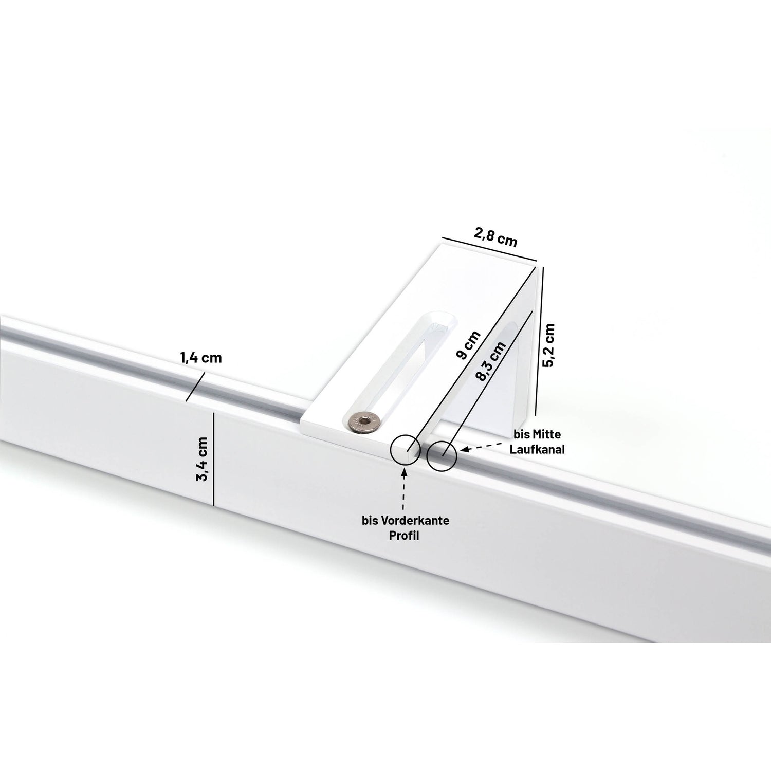 Gardinenschiene Innenlauf Weiß Loft