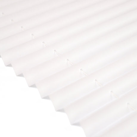 Plissee Faltrollo auf Maß zum Bohren Jalousie in der Glasleiste Rollo Weiß