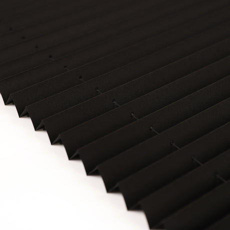 Plissee Faltrollo auf Maß zum Bohren Jalousie in der Glasleiste Rollo Schwarz