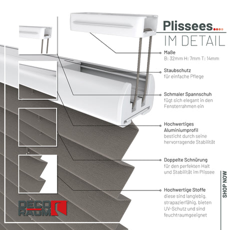 Plissee Basic Thermo nach Maß