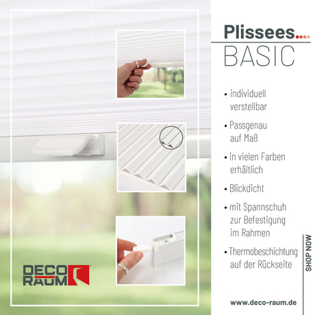 Plissee Basic Thermo nach Maß