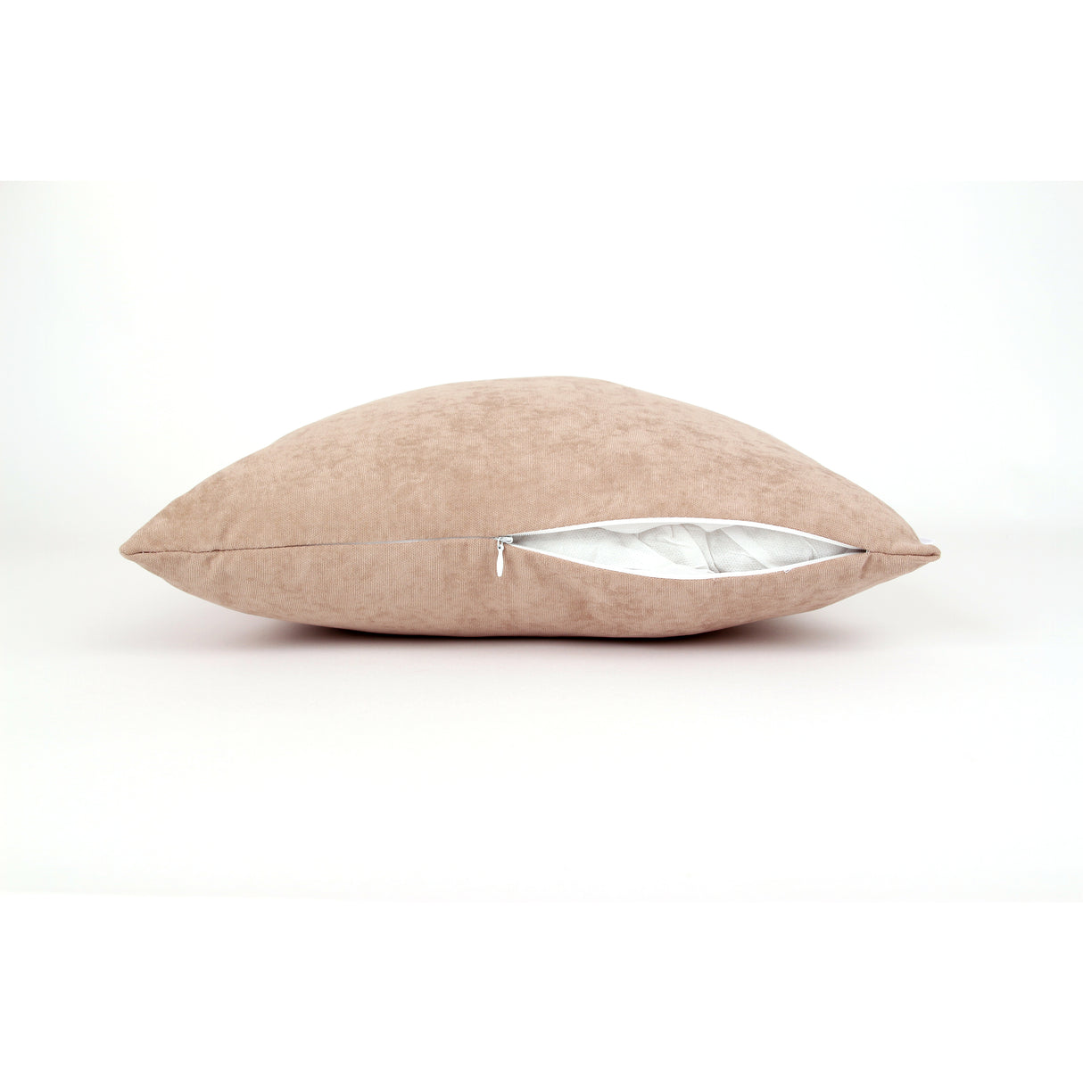 Dekokissen Uni Cappuccino mit Füllung