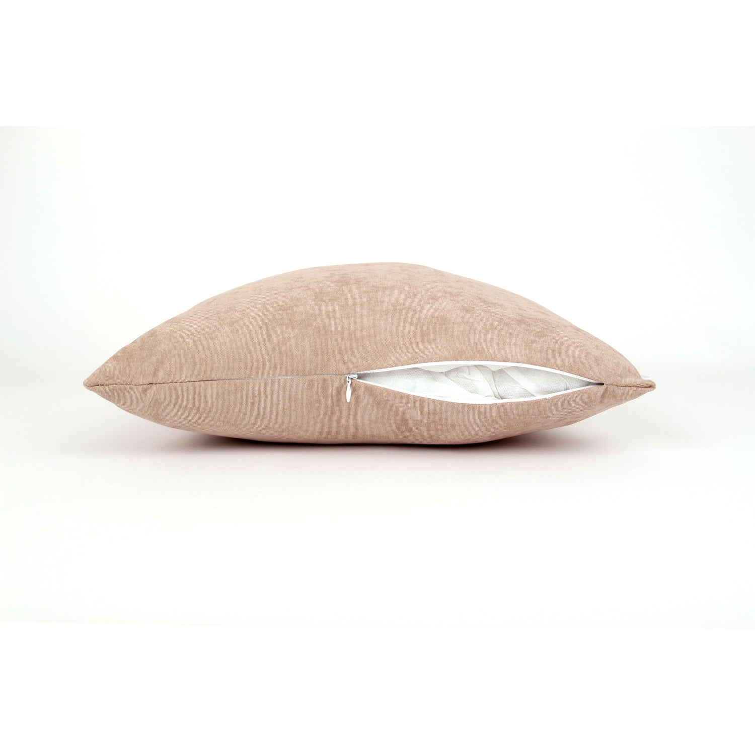 Dekokissen Uni Cappuccino mit Füllung