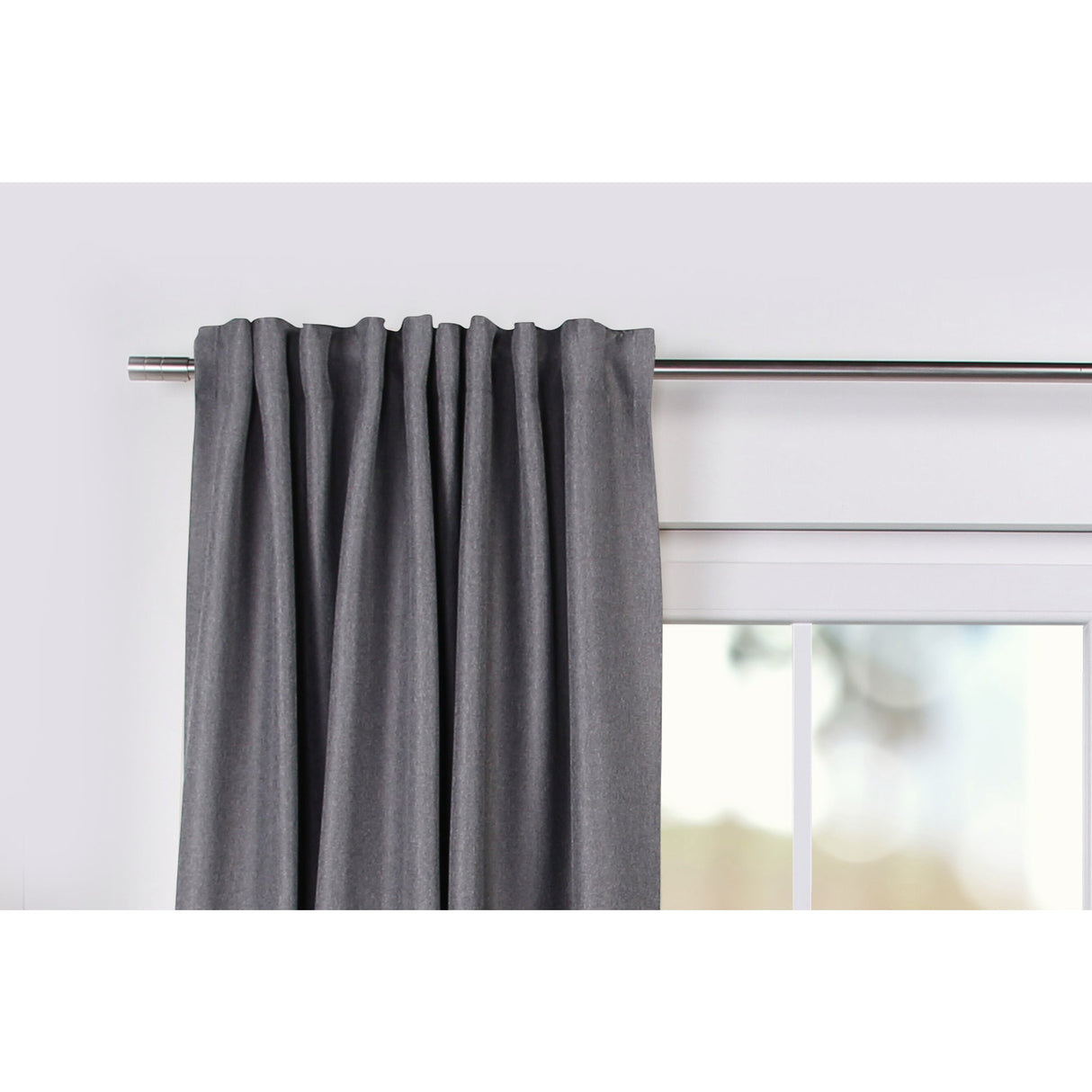 Vorhang Dunkelgrau mit Struktur