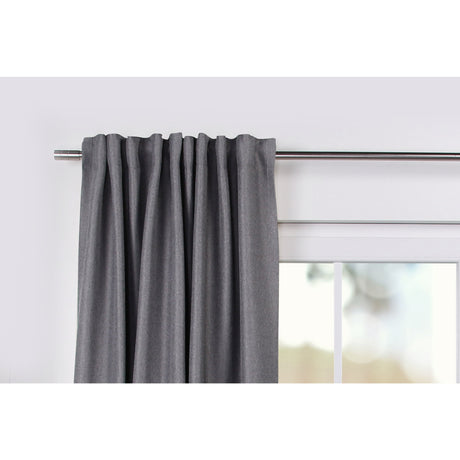 Vorhang Dunkelgrau mit Struktur