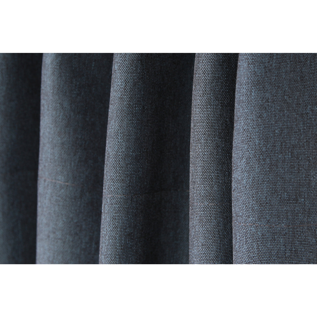 Vorhang Petrol mit Struktur