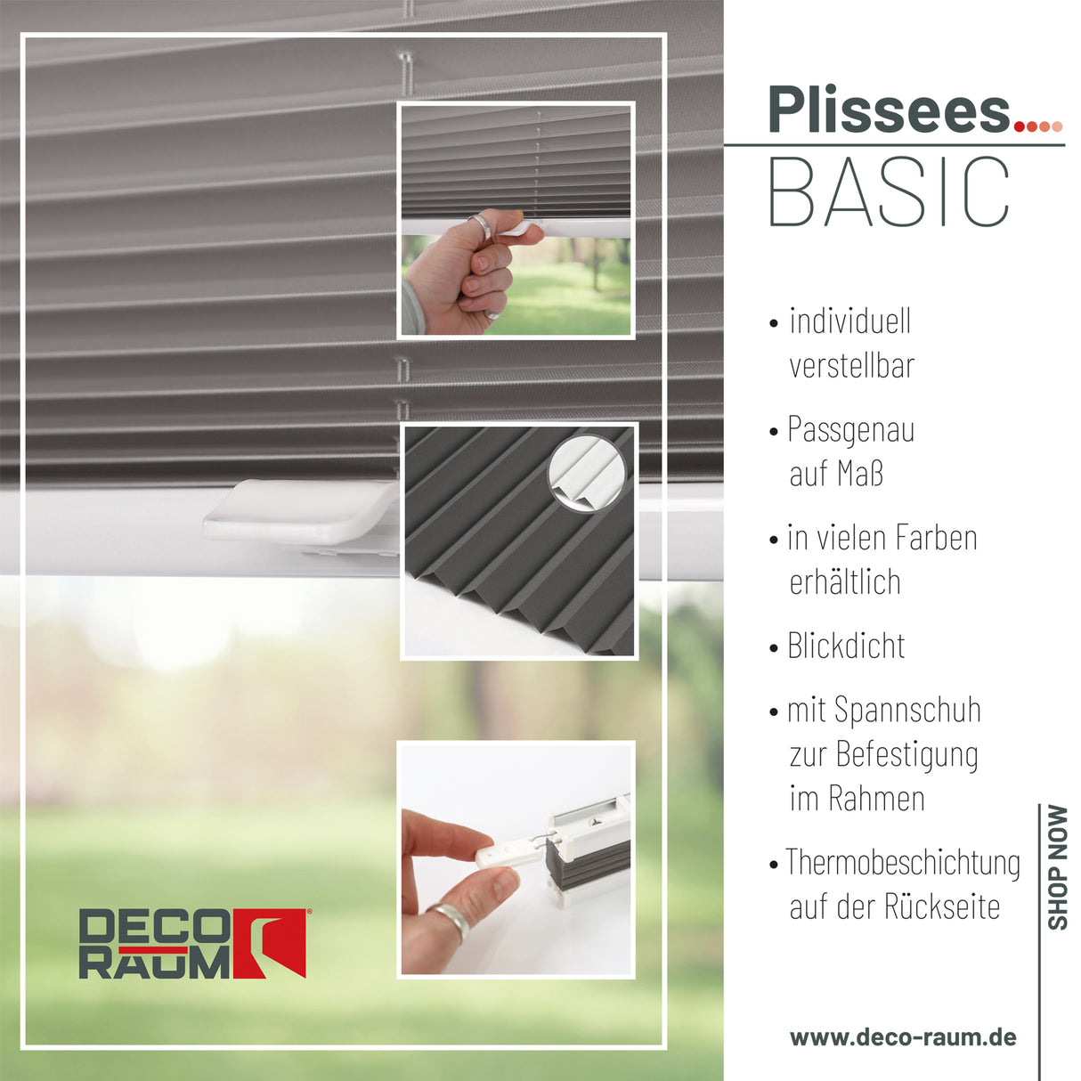 Plissee Basic Thermo nach Maß