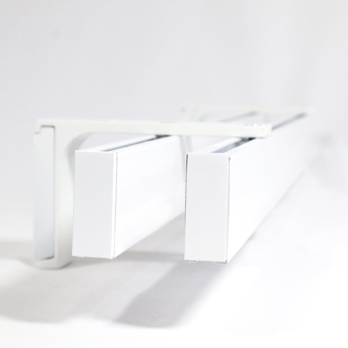 2-lauf Gardinenschiene Innenlauf Weiß Loft