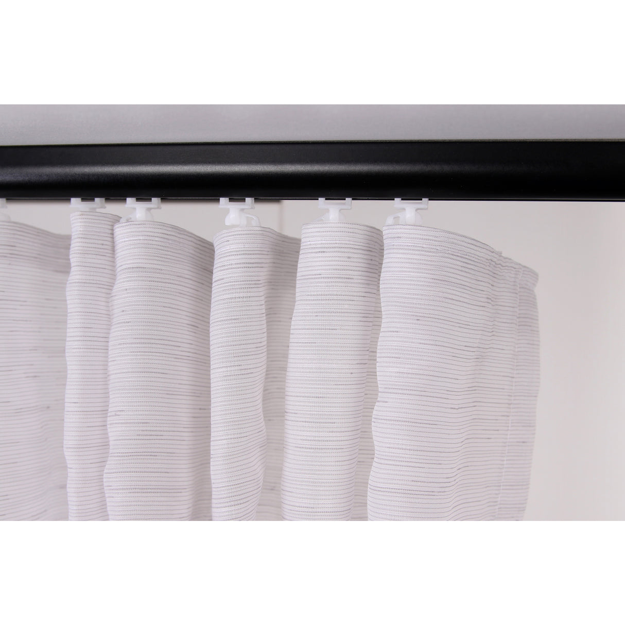 Vorhang Hellgrau Transparent