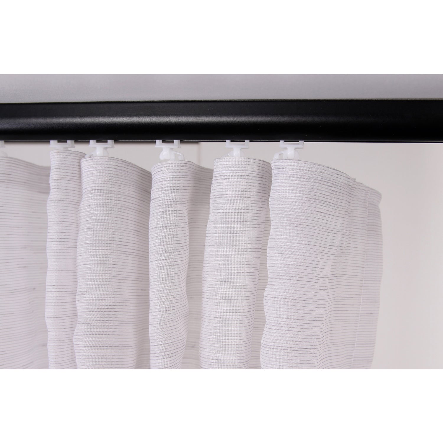 Vorhang Hellgrau Transparent