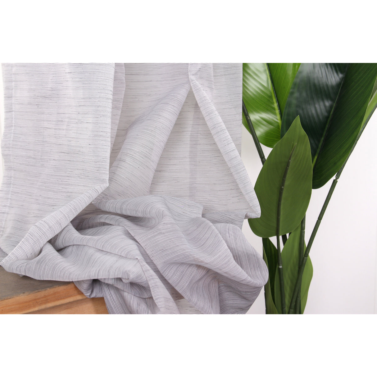 Vorhang Schwarzgrau Transparent