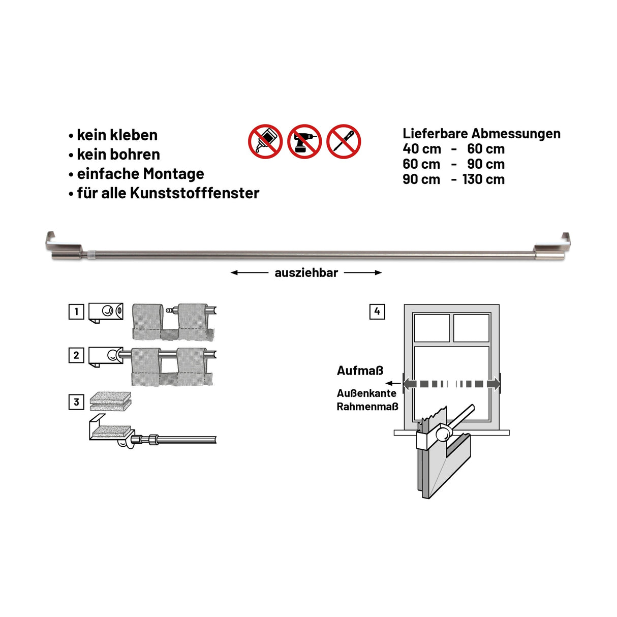 Spannvitrage ausziehbar