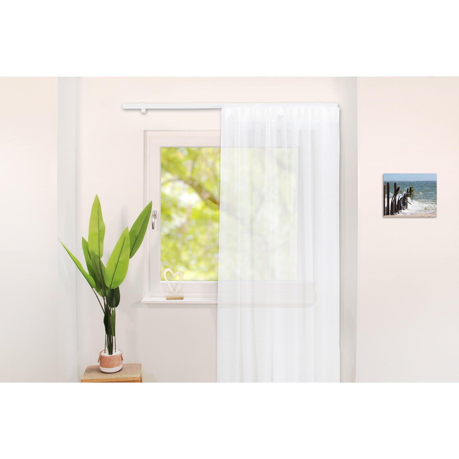 Gardinenschiene Innenlauf Weiß Loft