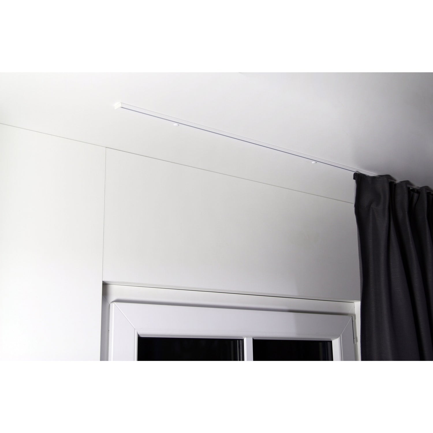 Gardinenschiene Minimal Weiß