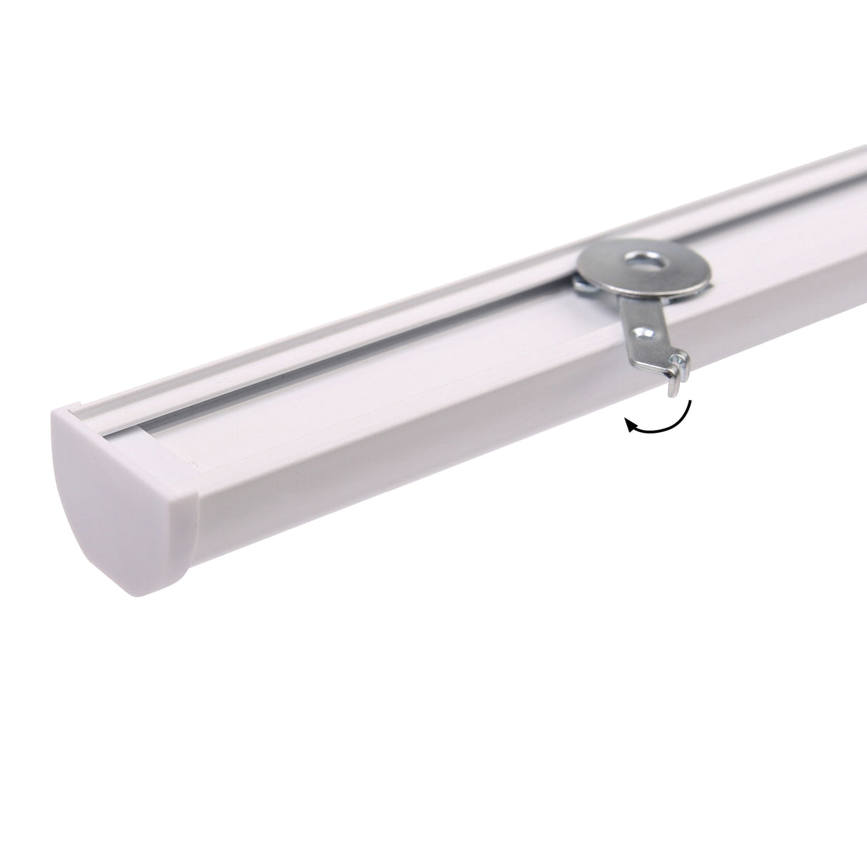 Gardinenschiene Innenlauf Round Weiß