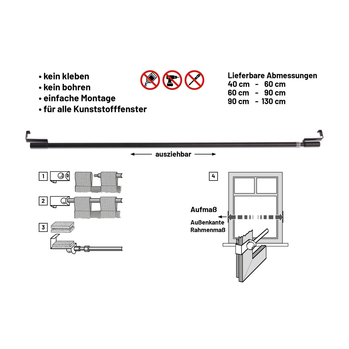 Spannvitrage ausziehbar