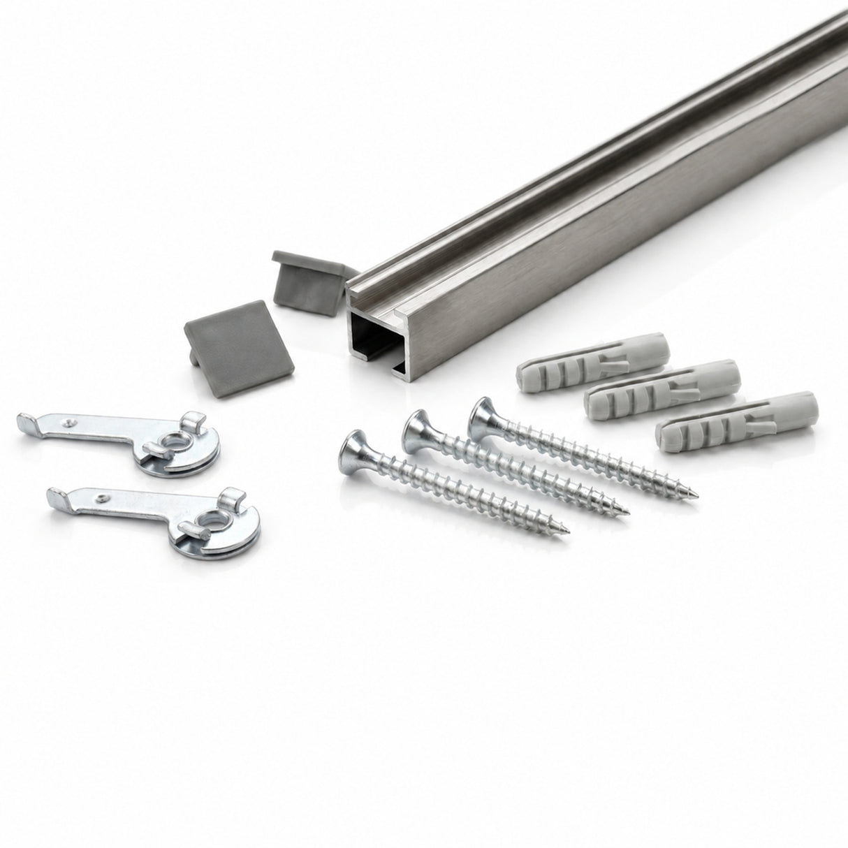 Tringle à rideaux Carrée aspect inox