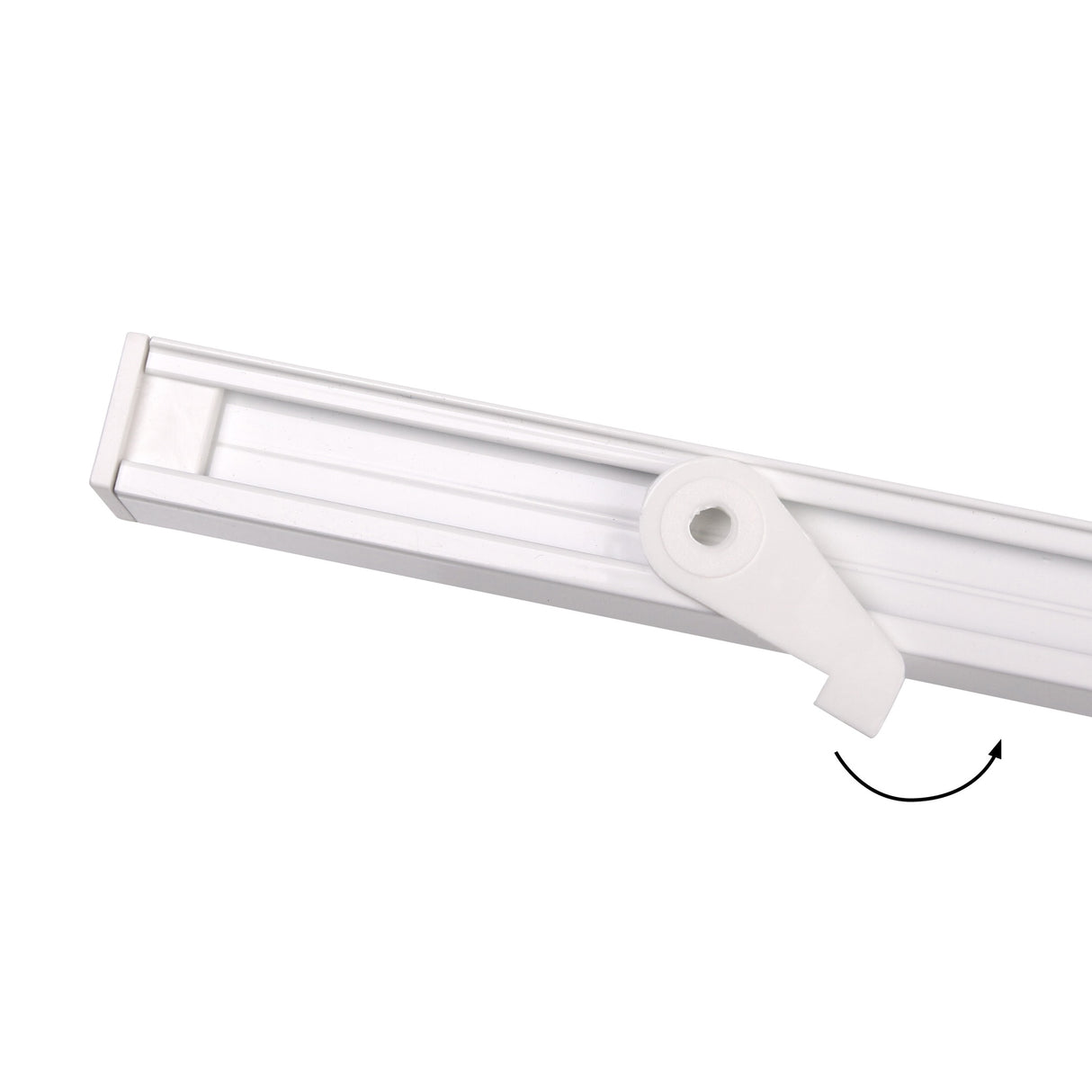 Gardinenschiene Square Weiß