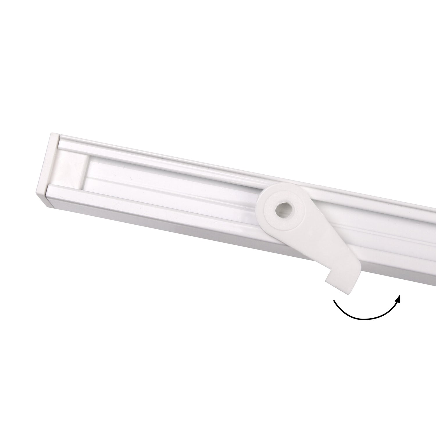 Gardinenschiene Square Weiß