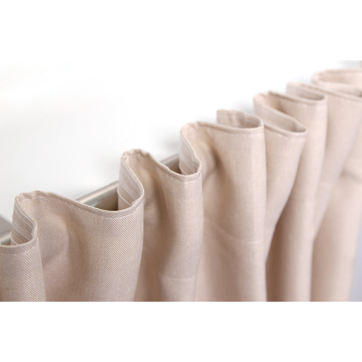 Vorhang Creme mit Struktur