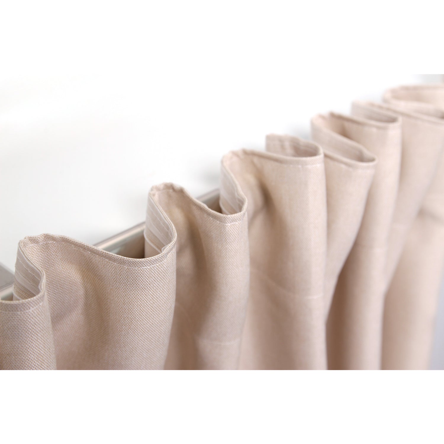 Vorhang Creme mit Struktur