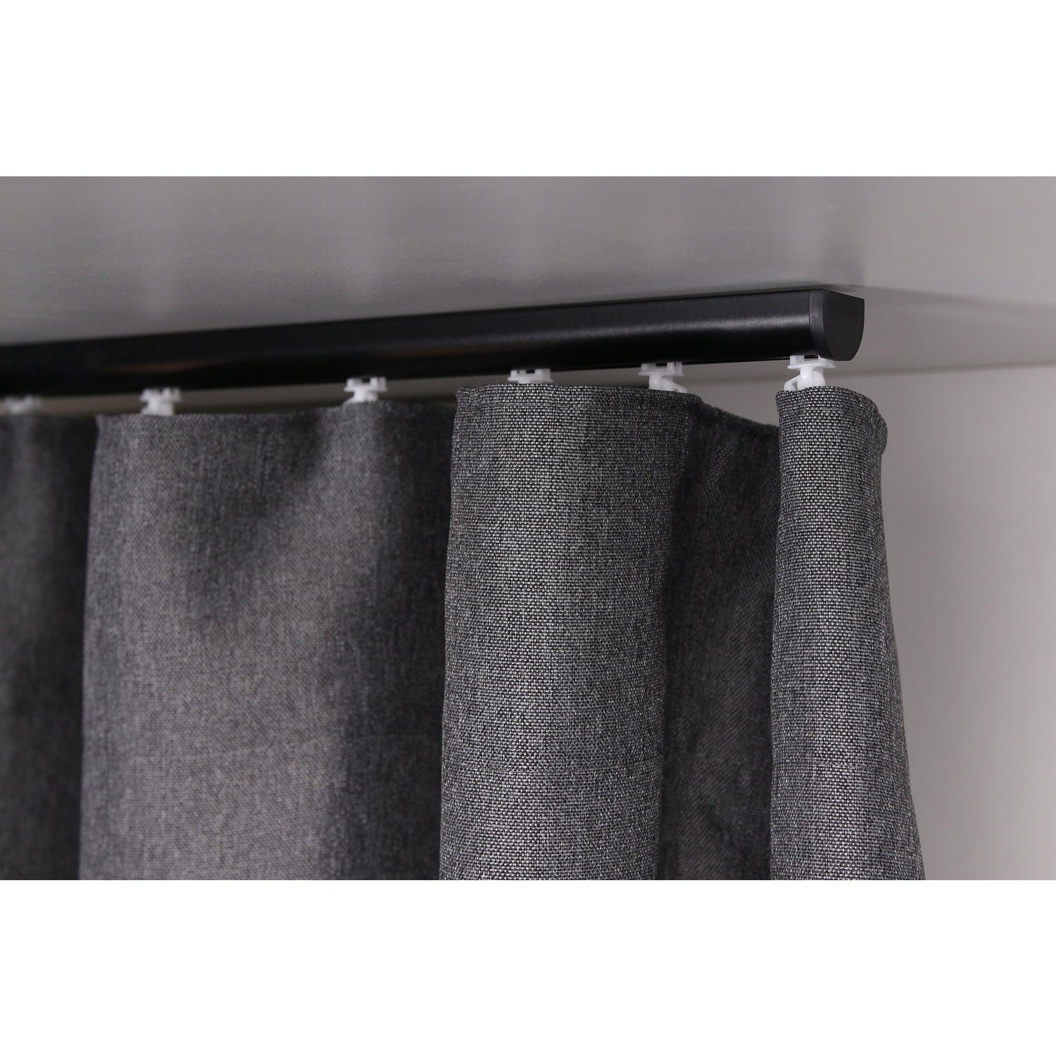 Vorhang Dunkelgrau mit Struktur