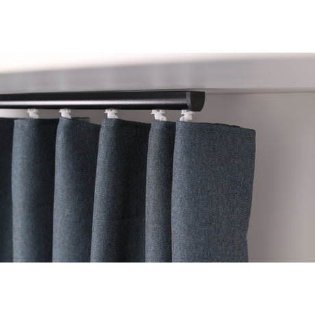 Vorhang Petrol mit Struktur