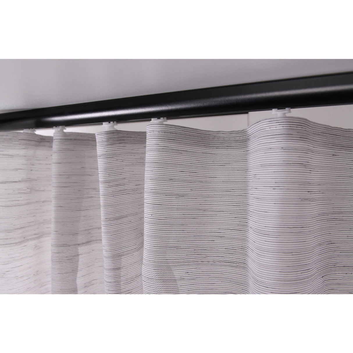 Vorhang Schwarzgrau Transparent