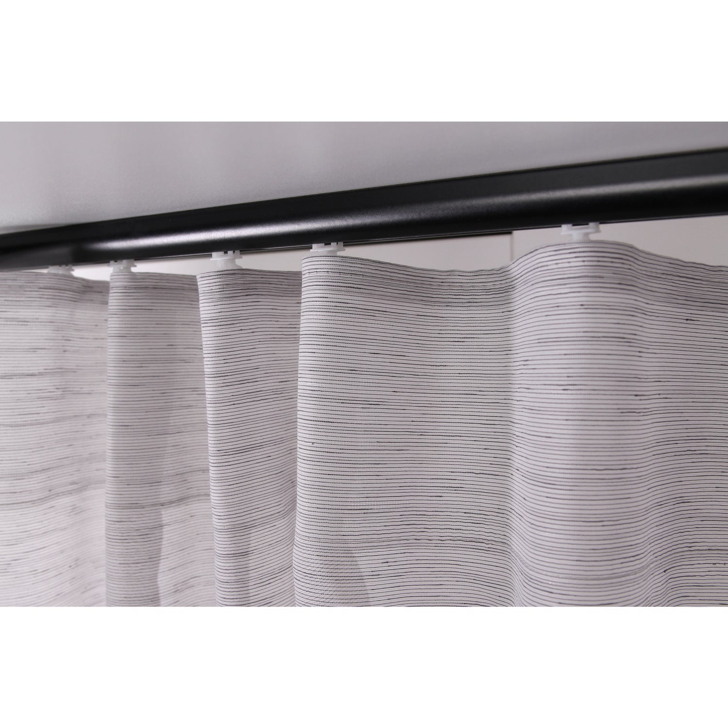 Vorhang Schwarzgrau Transparent