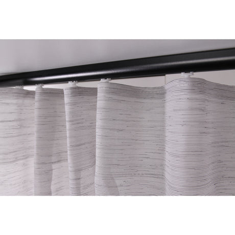 Vorhang Schwarzgrau Transparent