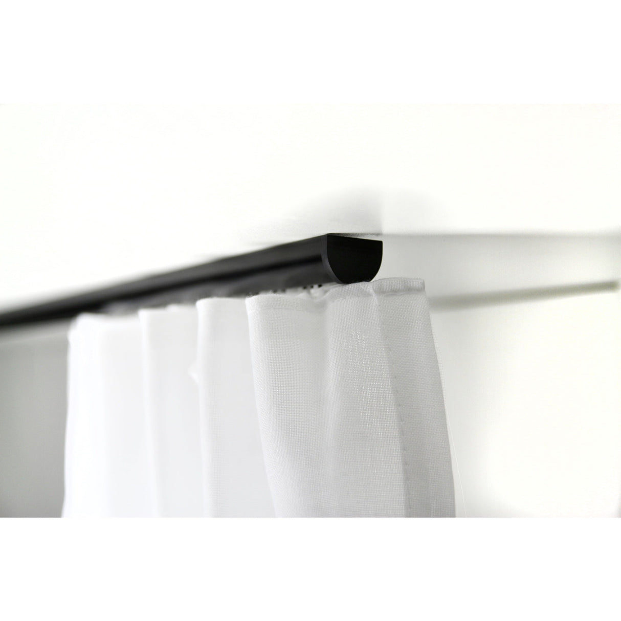 Gardinenschiene Innenlauf Round Schwarz