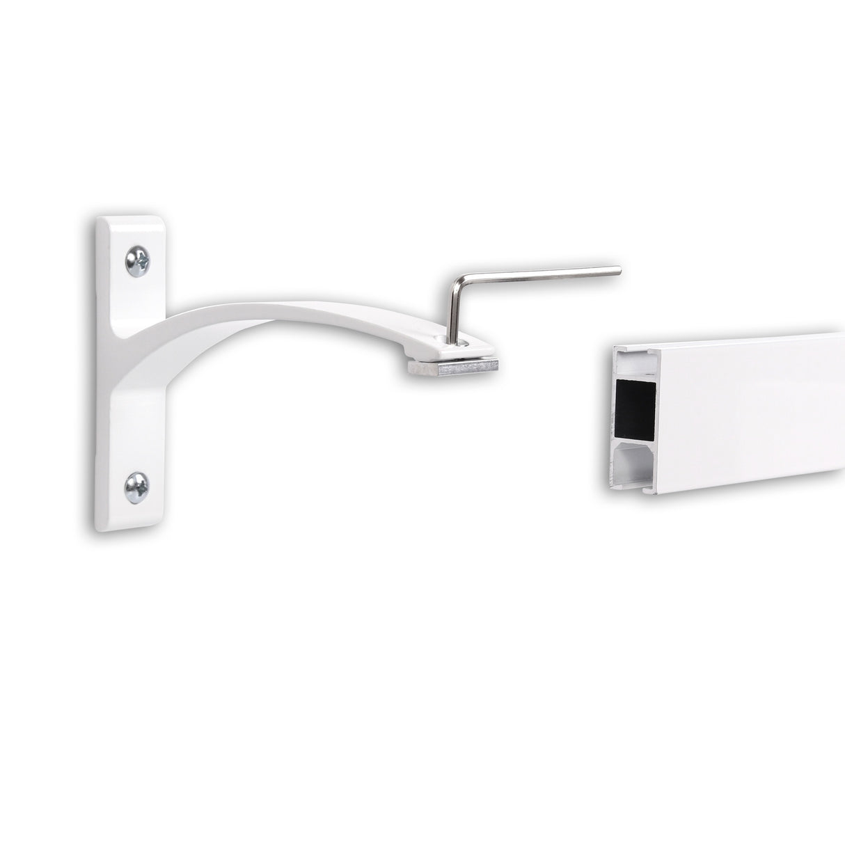 Gardinenschiene Innenlauf Weiß Curve