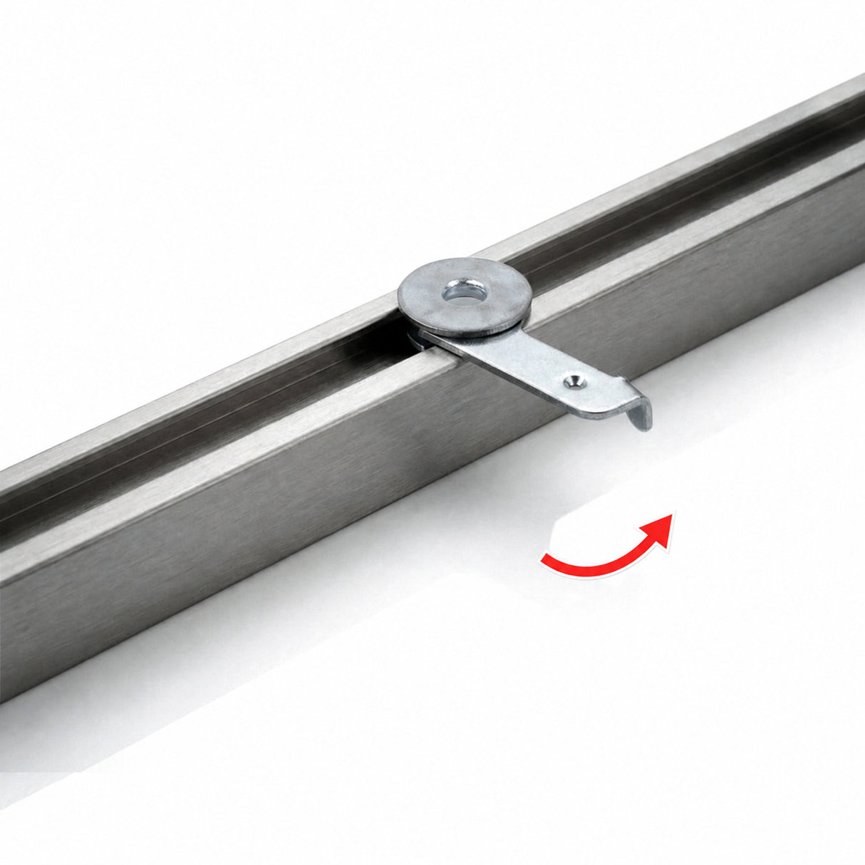 Tringle à rideaux Carrée aspect inox